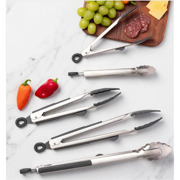 Prepworks Heads-Up Cooking Tongs Set