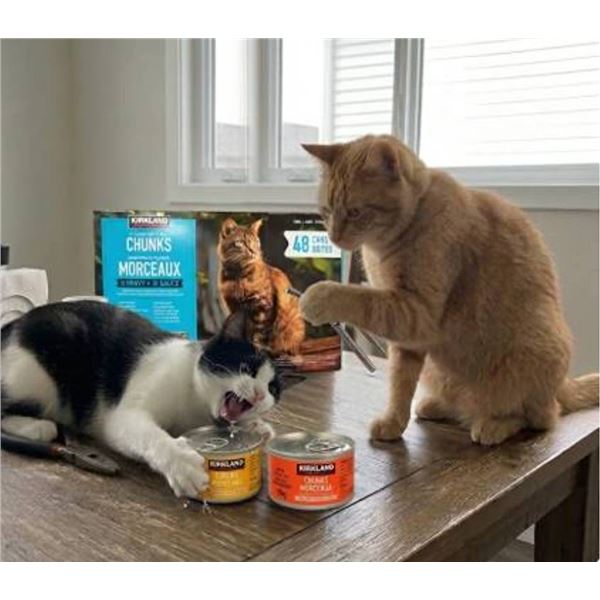 Kirkland Chunks in Gravy Cat Food 48X85G Cans