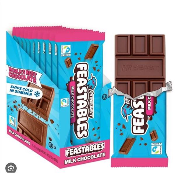 MrBeast Milk Chocolate 10-Bar Pack