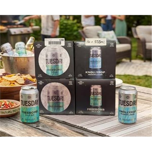 Tuesday Non-Alcoholic Beer 16 x 355ml
