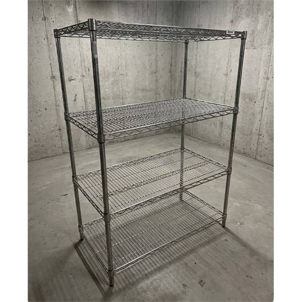 Chrome Wire Shelving Unit 24â€ x 36â€ x 53â€