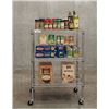 Image 1 : Metal Wire Utility Shelf on Casters, 14" x 24