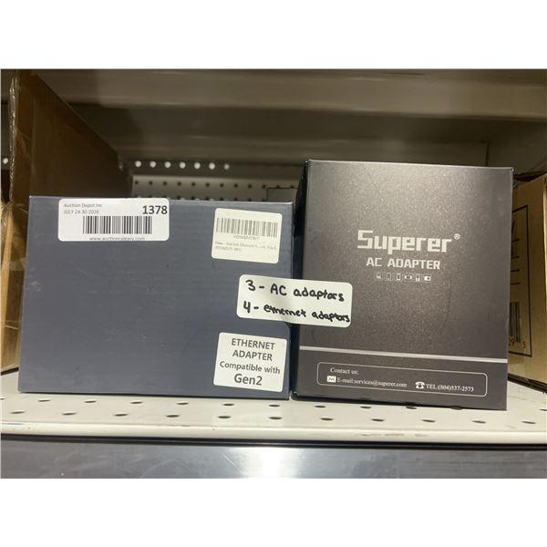 Superer AC Adapter and Ethernet Adapter Set