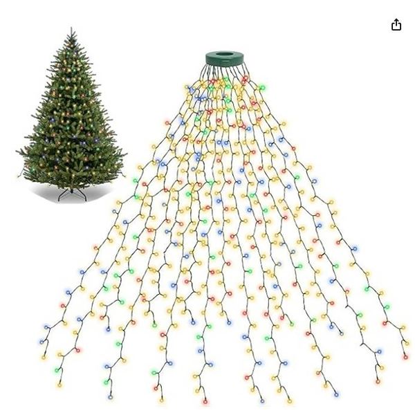 LOT OF 6 LED Christmas Icicle Lights RGB