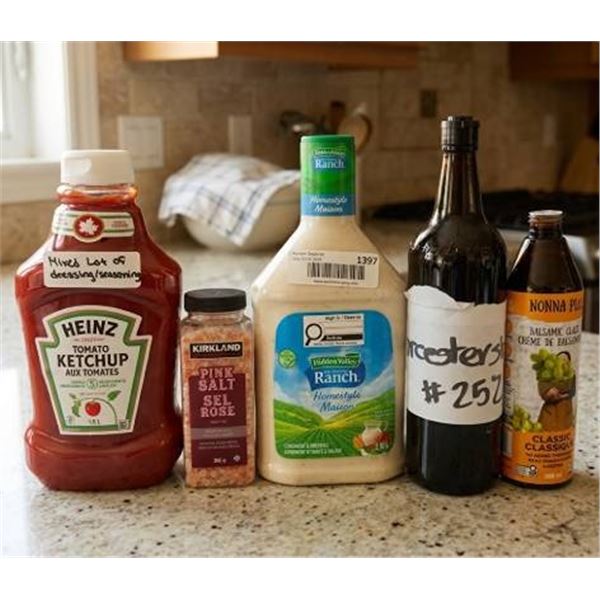 Condiments and Seasoning Lot