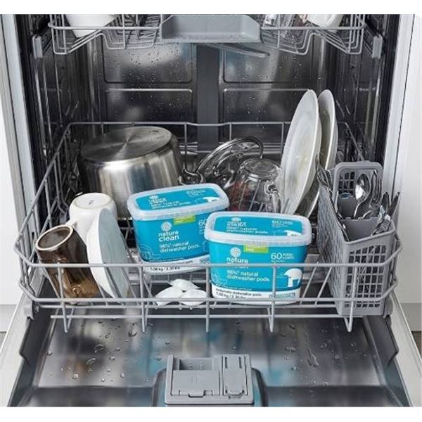 Nature Clean 96% Natural Dishwasher Pods, 2x2