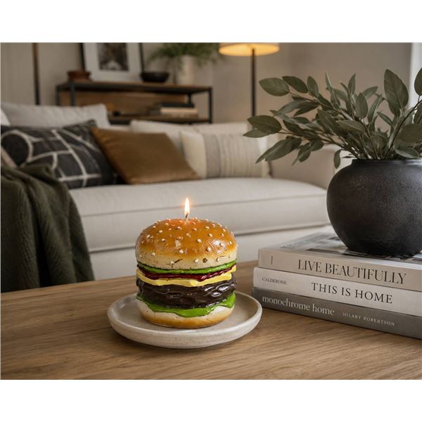 Bulk Lot of Burger-Shaped Candles, 6pcs Aprox 20 pc