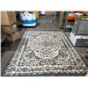 Image 1 : Gray and White Patterned Area Rug