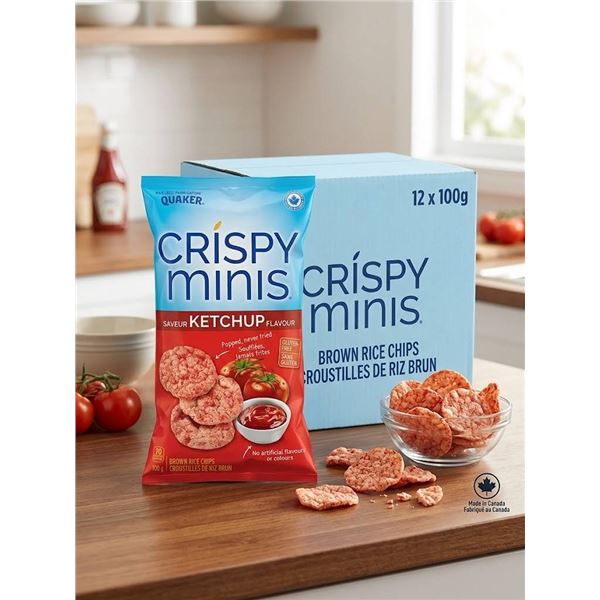 Quaker Crispy Minis Ketchup 12 x 100g