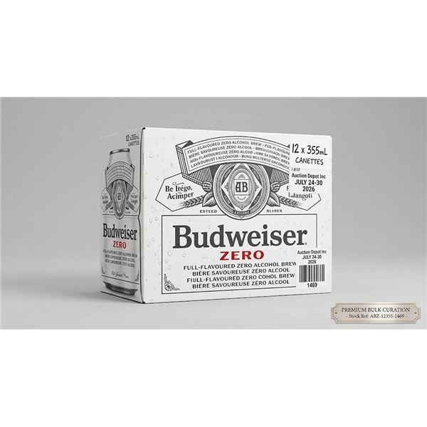 Budweiser Zero Alcohol Beer 355ml 24-Pack