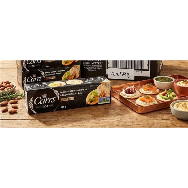 Carr's Table Water Original Crackers 12x125g