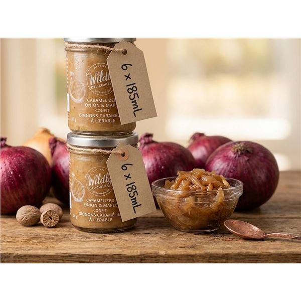 Wildly Delicious Onion & Maple Confit, 6x185ml