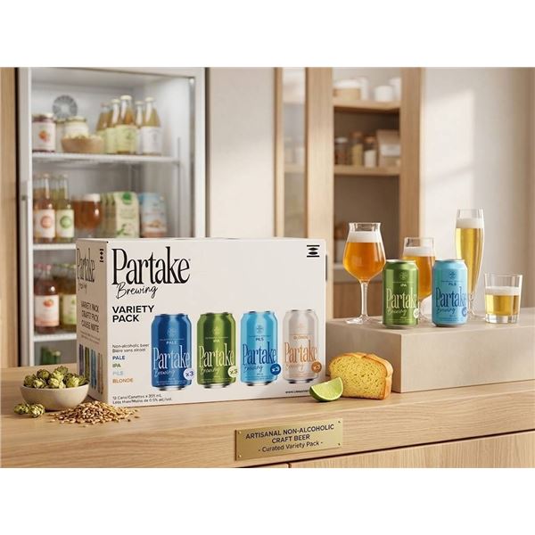 Partake Brewing Non-Alcoholic Beer Variety 12 x 355ml