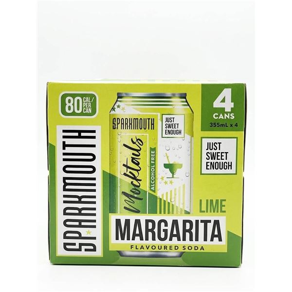 Sparkmouth Lime Margarita Flavored Soda 16 x 355ml