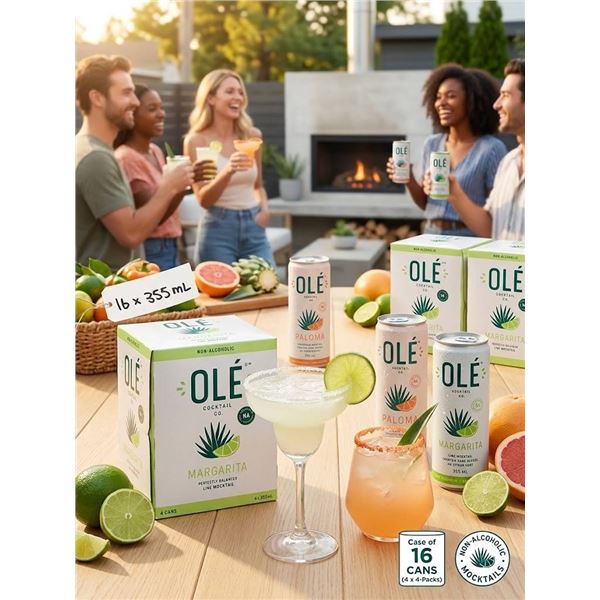 OlÃ© Cocktail Co. Non-Alcoholic Mocktail Cans ( 16 x 355ml)