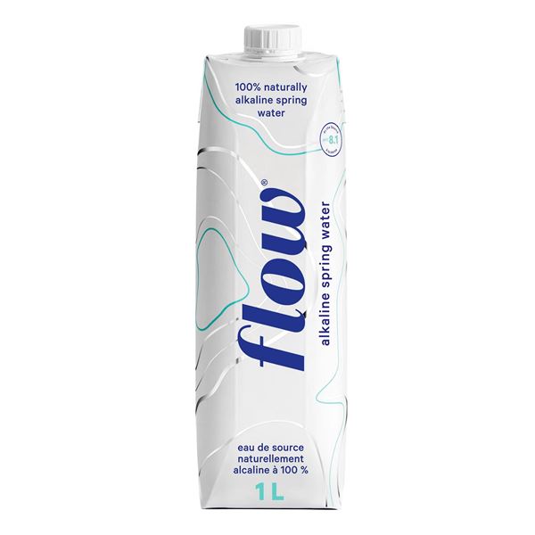 Flow Alkaline Spring WaterÂ  8 x 1L Carton