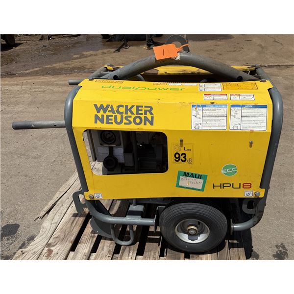 2014 Wacker Neuson HPU8 Hydraulic Power Unit (Does Not Run)