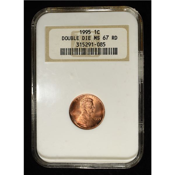 1995 MEMORIAL CENT NGC DD MS67 RD
