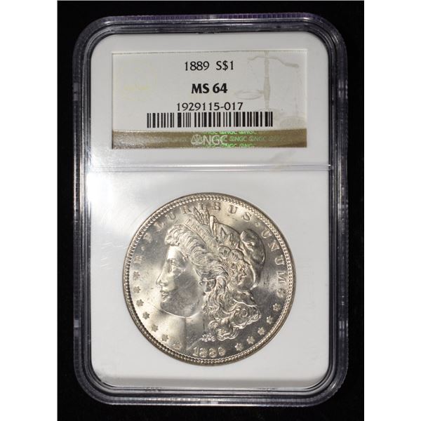1889 MORGAN DOLLAR NGC MS-64