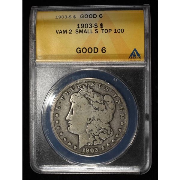 1903-S MORGAN DOLLAR ANACS GOOD 6