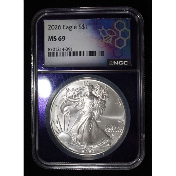 2026 AMERICAN SILVER EAGLE NGC MS69