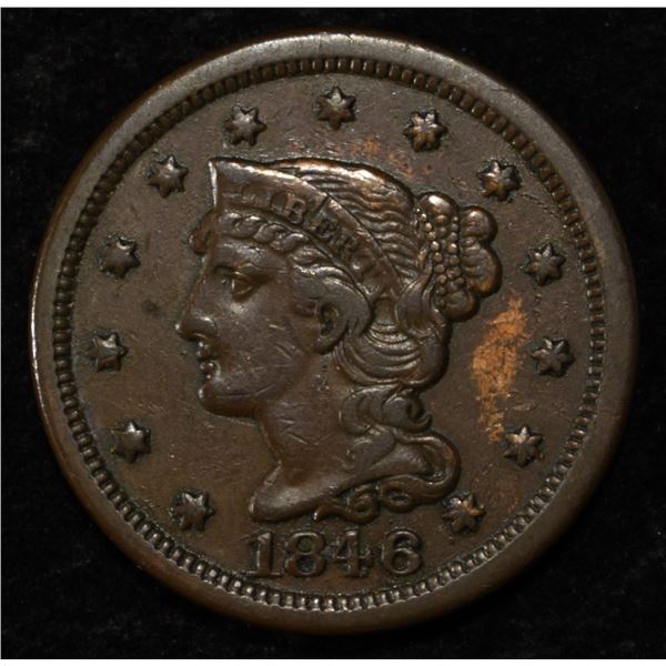 1846 LARGE CENT CH AU