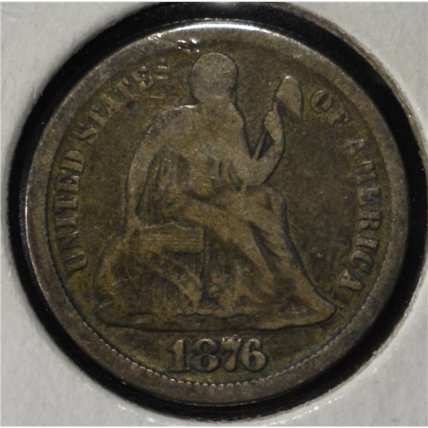1876-CC LIBERTY SEATED DIME