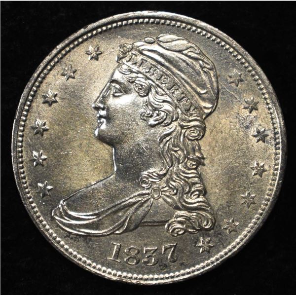 1837 BUST HALF DOLLAR BU