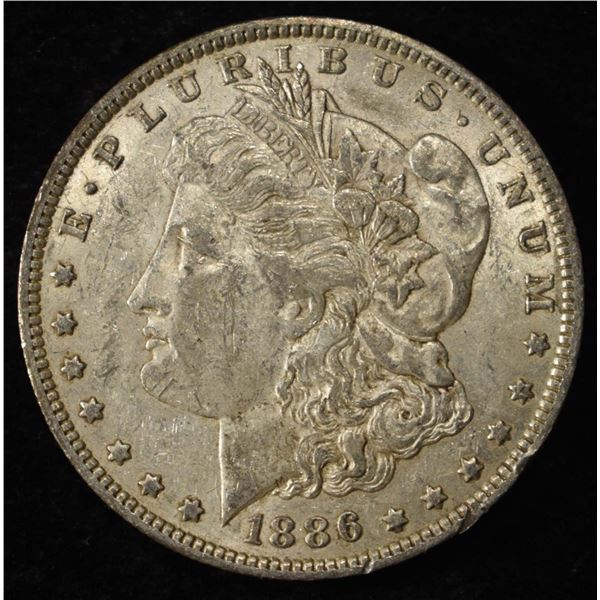 1886-O MORGAN DOLLAR XF/AU
