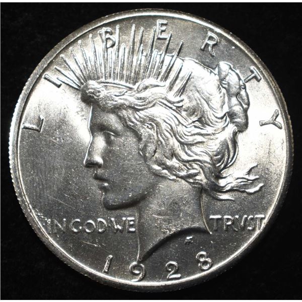 1928 PEACE DOLLAR CH BU