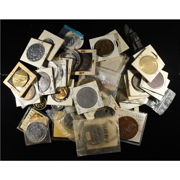 (50) MISC. TOKENS AND MEDALS