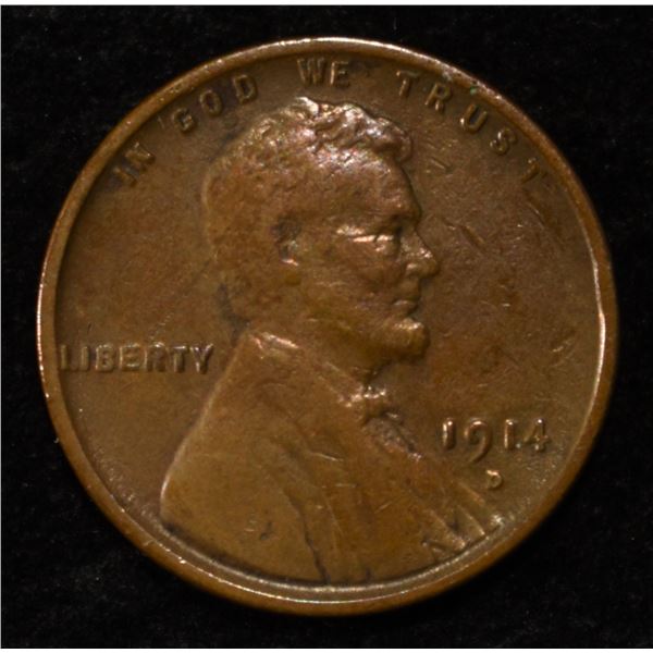 1914-D WHEAT CENT XF