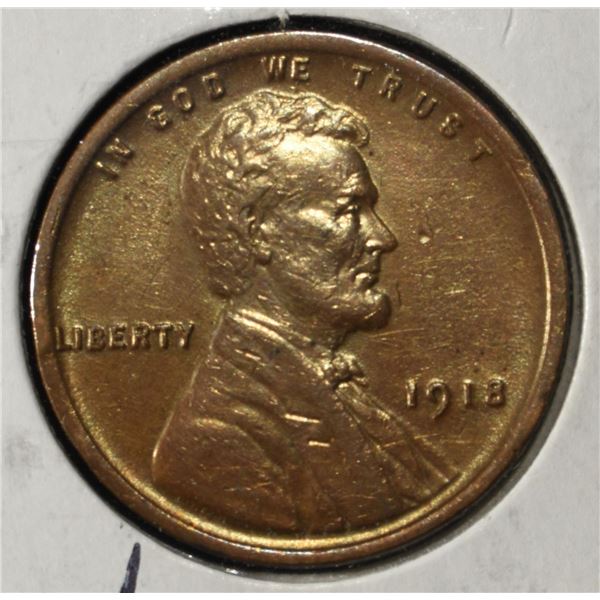1918 WHEAT CENT CH BU