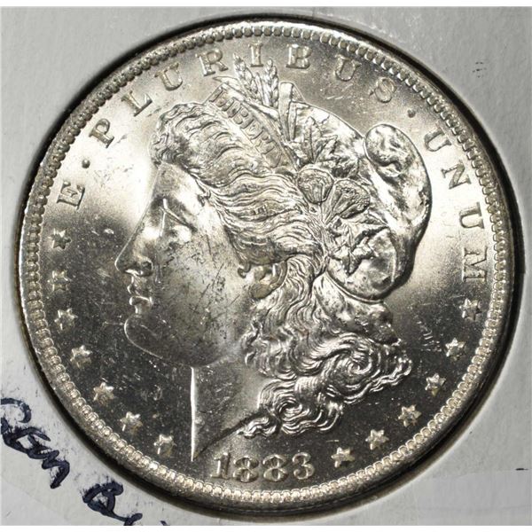 1883-O MORGAN DOLLAR GEM BU