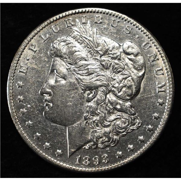 1893-O MORGAN DOLLAR CH AU/UNC