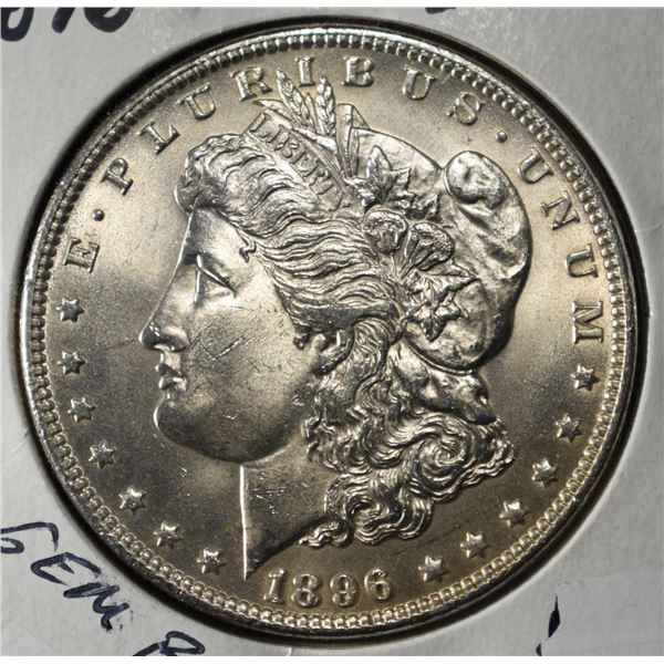 1896 MORGAN DOLLAR GEM BU
