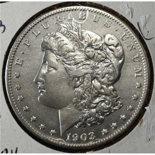 1903-S MORGAN DOLALR CH AU/UNC