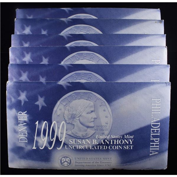 (6) SBA UNC COIN SETS