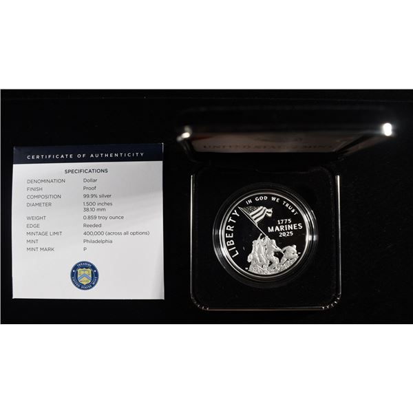 2025-P $1 COMMEM MARINE CORPS 250TH ANNIV
