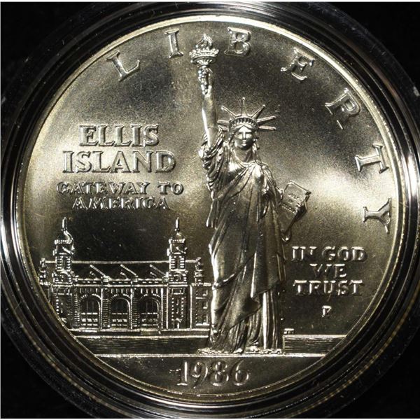 1986-P $1 COMMEM STATUE OF LIBERTY