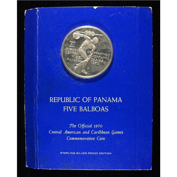 REPUBLIC OF PANAMA PROOF COMMEM 92.5% SILVER