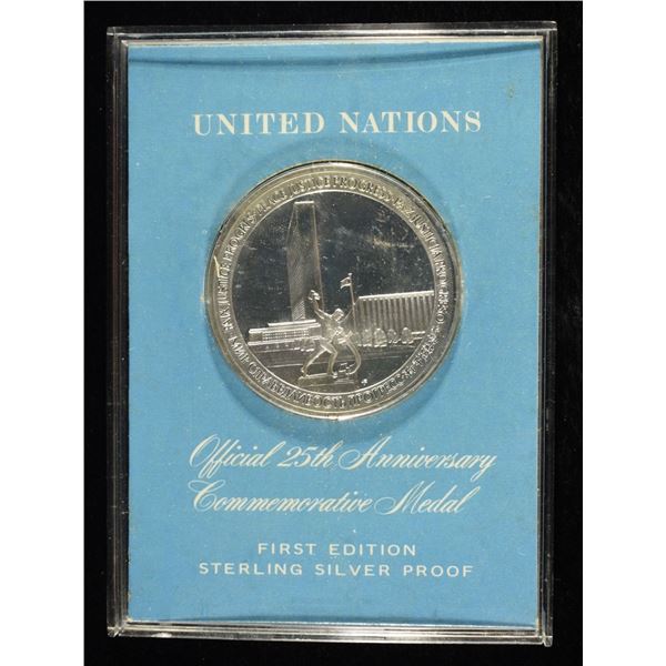 25TH ANNIVERSARY COMMEM MEDAL 92.5% SILVER