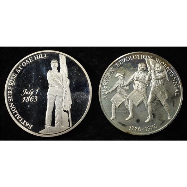 (2) 92.5% SILVER TOKENS