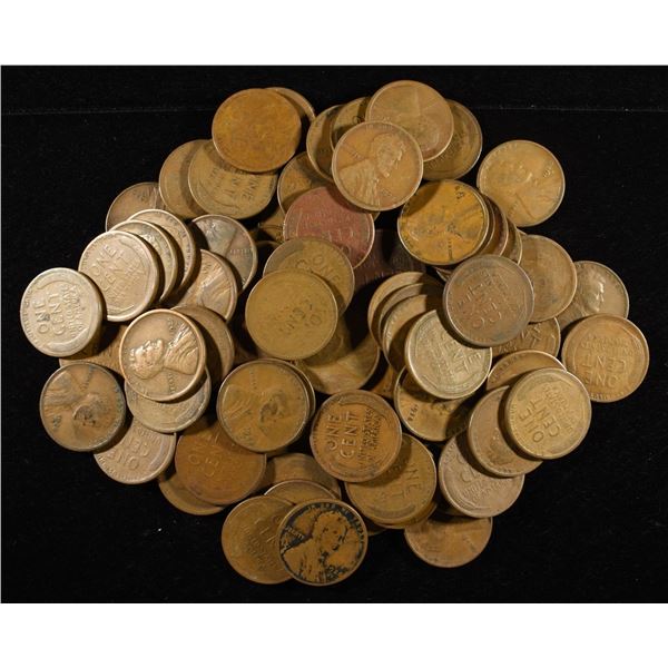 (75) WHEAT CENTS FROM THE 20'S