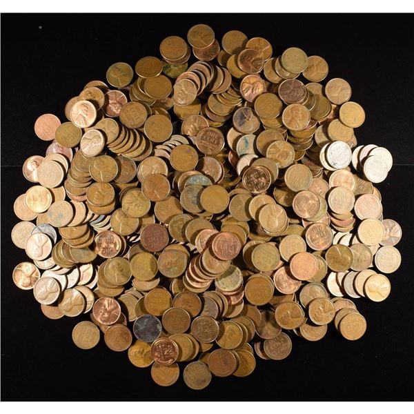 (500) 40'S & 50'S WHEAT CENTS