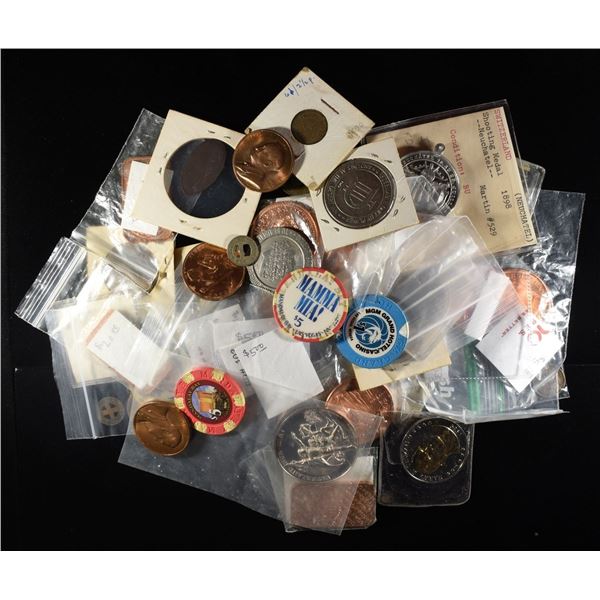 (50) MISC TOKENS & MEDALS