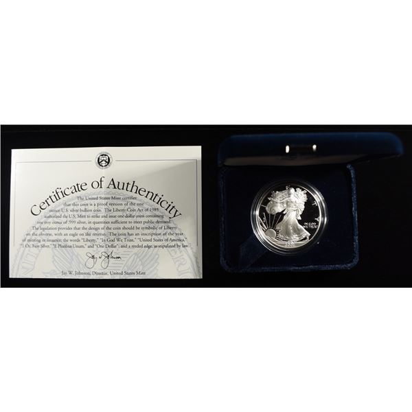 2001-W AMERICAN SILVER EAGLE PROOF