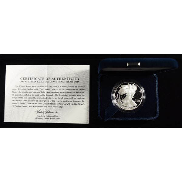 2005-W AMERICAN SILVER EAGLE PROOF