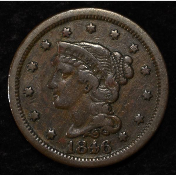 1846 LARGE CENT XF