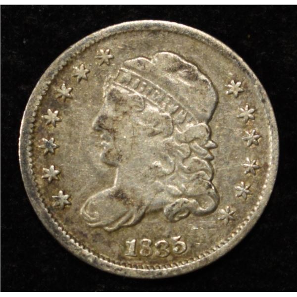 1835 BUST HALF DIME FINE